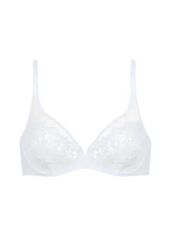 Soutien-gorge avec armatures décolleté plongeant - Blanc
