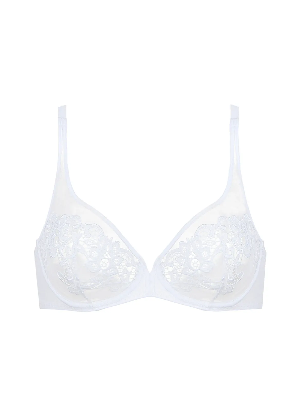 Soutien-gorge avec armatures décolleté plongeant - Blanc