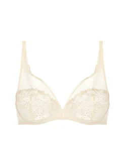 Soutien-gorge avec armatures décolleté plongeant - Beige Topaze
