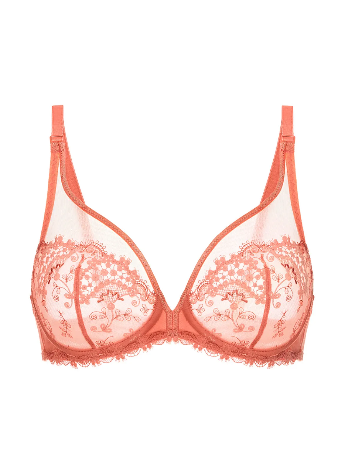 Soutien-gorge avec armatures décolleté plongeant - Rose Ginger