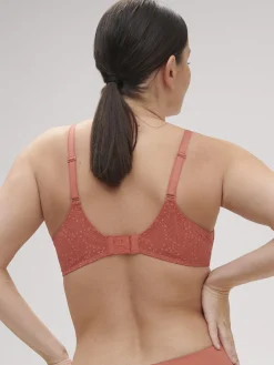 Soutien-gorge avec armatures moulé décolleté plongeant - Rose Texas