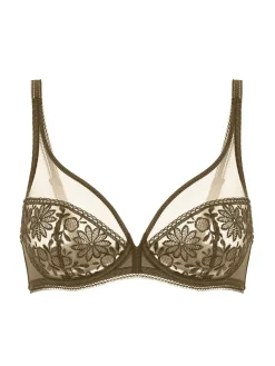 Soutien-gorge avec armatures décolleté plongeant - Vert Nomade
