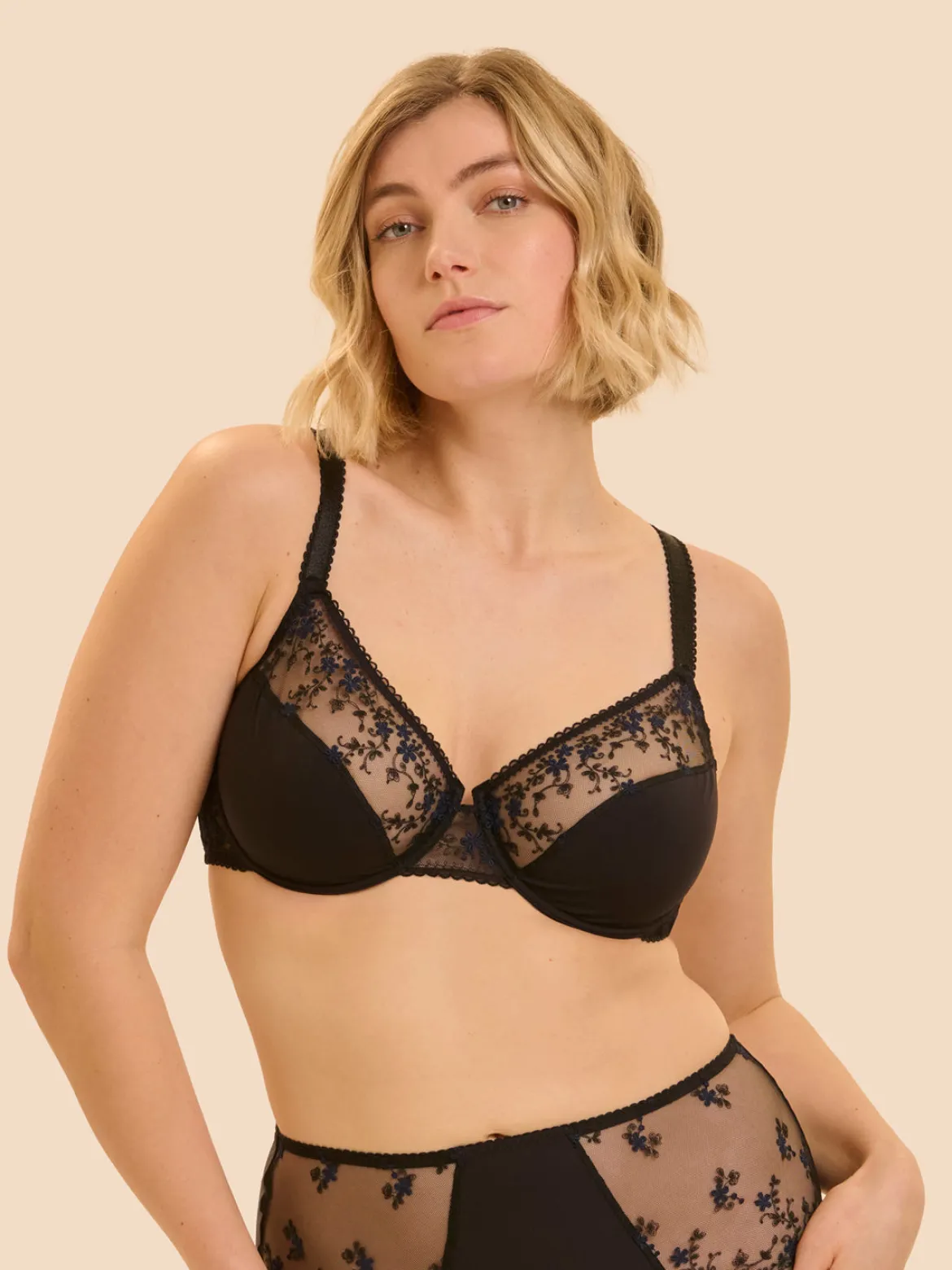 Soutien-gorge avec armatures classique - Noir