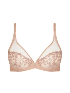 Soutien-gorge avec armatures décolleté plongeant - Peau