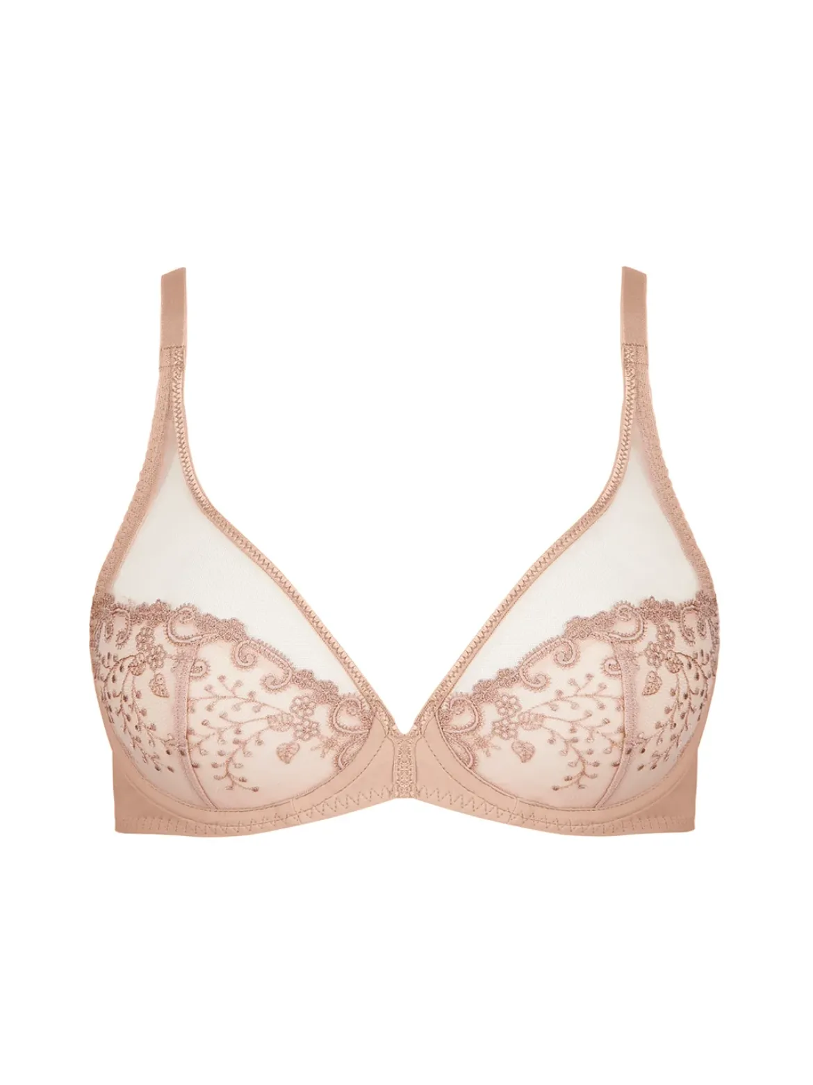 Soutien-gorge avec armatures décolleté plongeant - Peau
