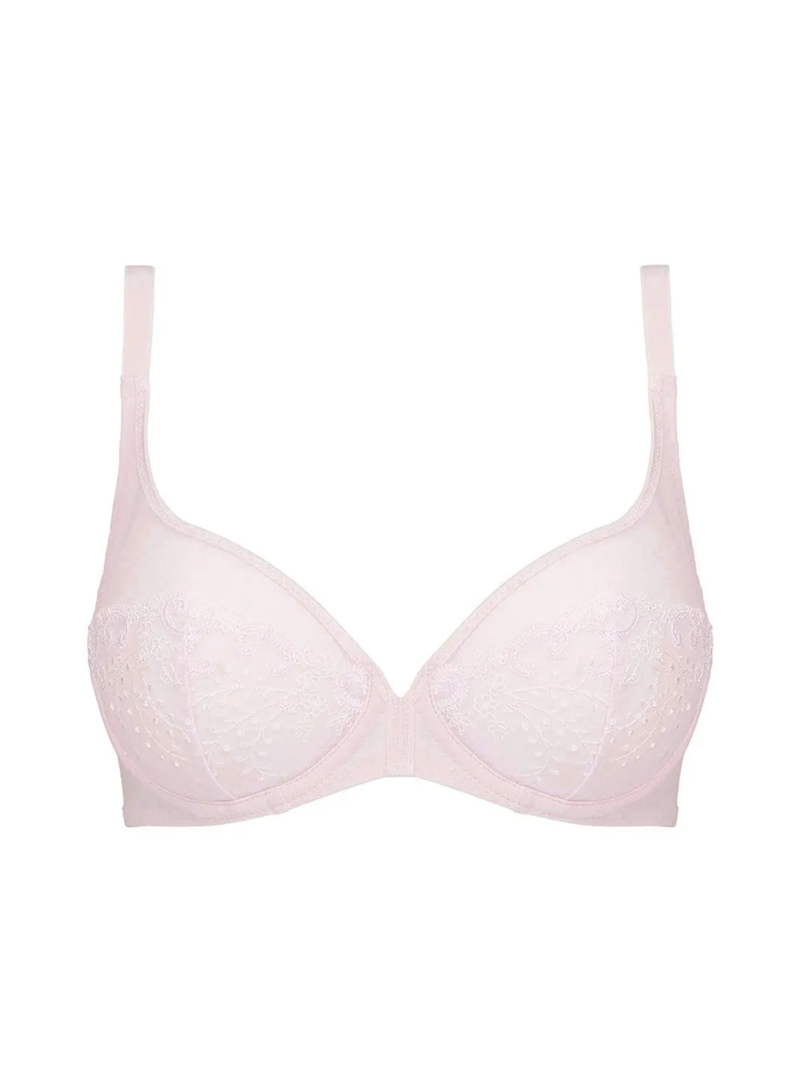 Soutien-gorge avec armatures décolleté plongeant - Poudre