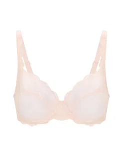 Soutien-gorge avec armatures decollete carre - Rose sakura