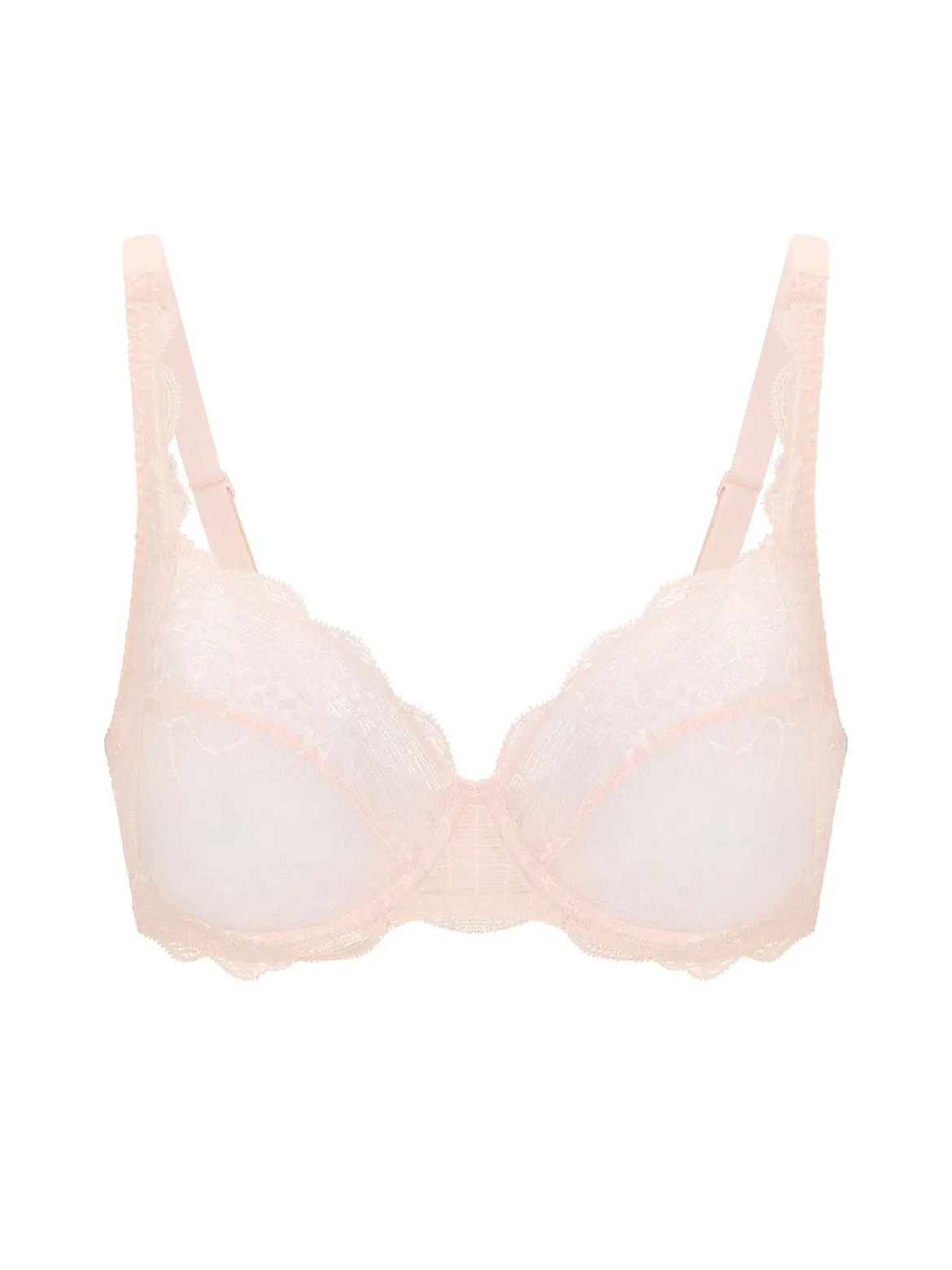 Soutien-gorge avec armatures decollete carre - Rose sakura