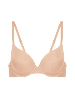 Soutien-gorge coque emboitante décolleté plongeant - Peau Rosée