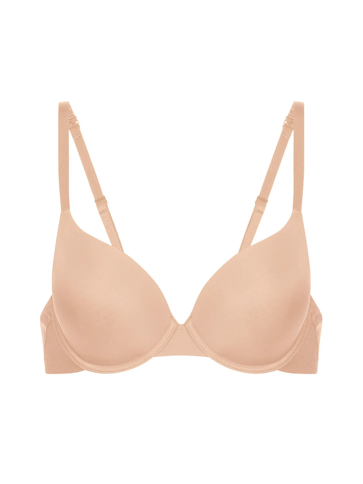 Soutien-gorge coque emboitante décolleté plongeant - Peau Rosée