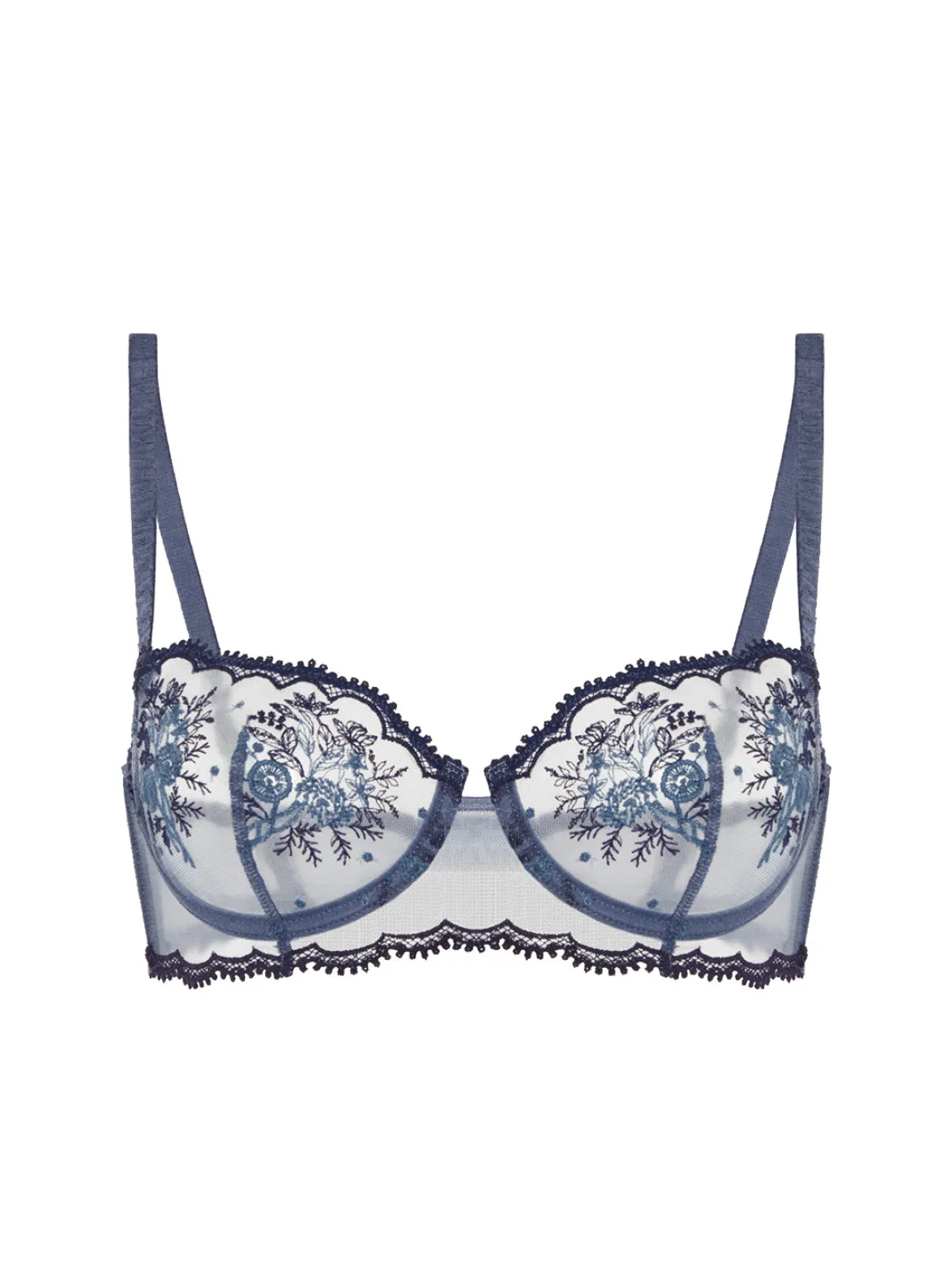 Soutien-gorge corbeille - Bleu Cendre
