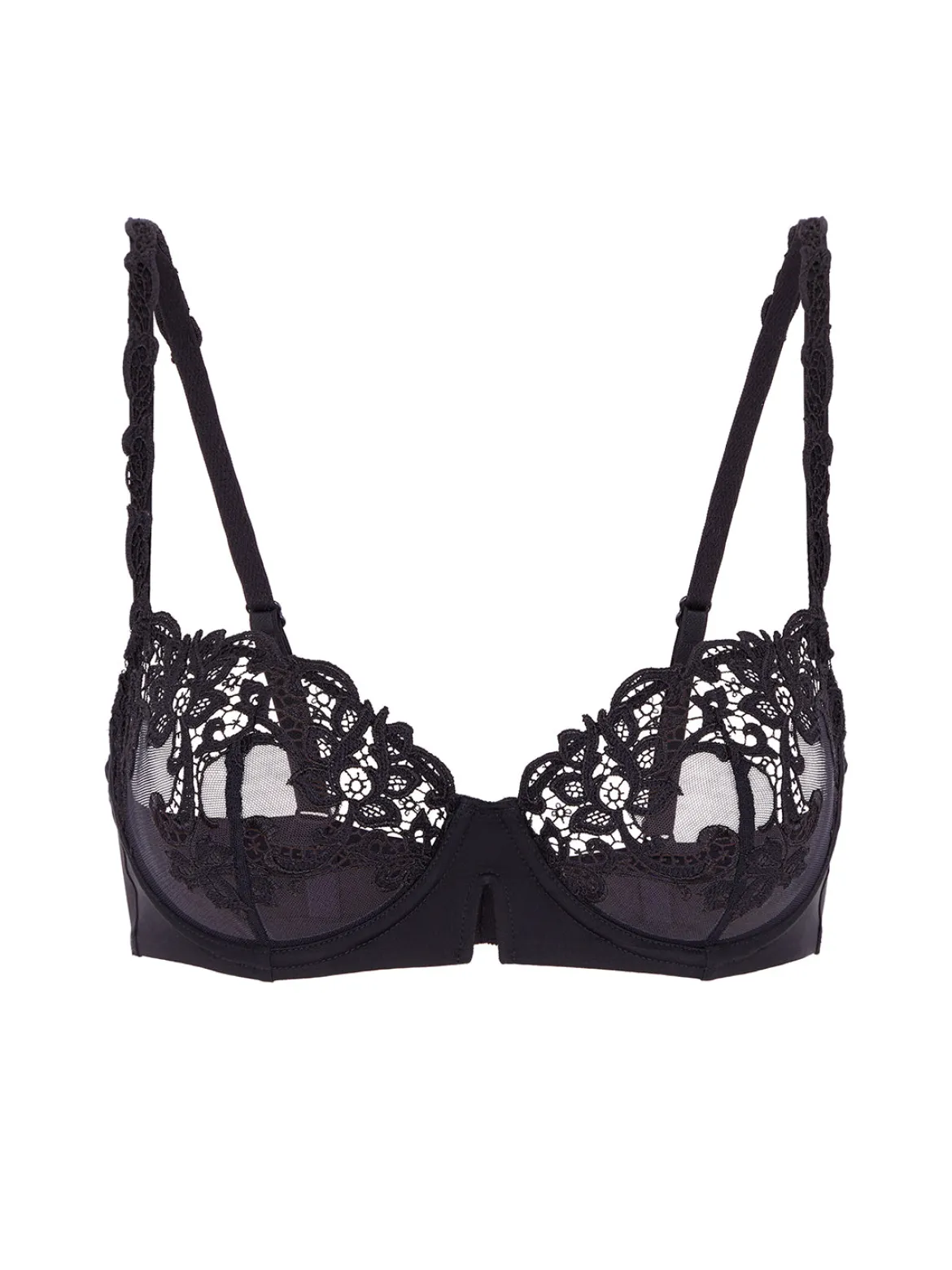 Soutien-gorge corbeille - Noir/Noir
