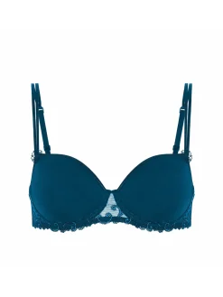 Soutien-gorge décolleté carré en spacer 3D - Bleu Prestige