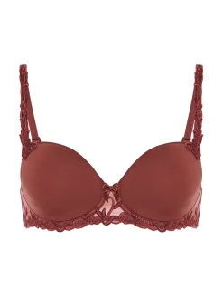 Soutien-gorge décolleté carré en spacer 3D - Brun Canyon