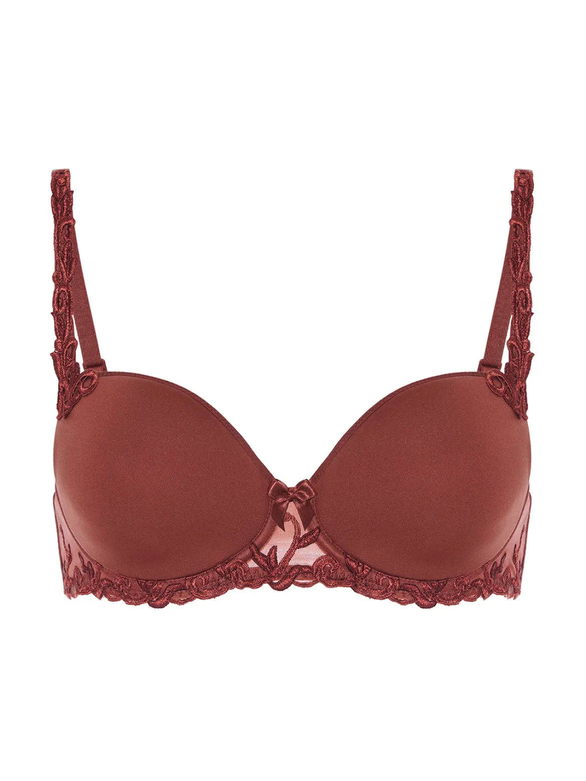 Soutien-gorge décolleté carré en spacer 3D - Brun Canyon
