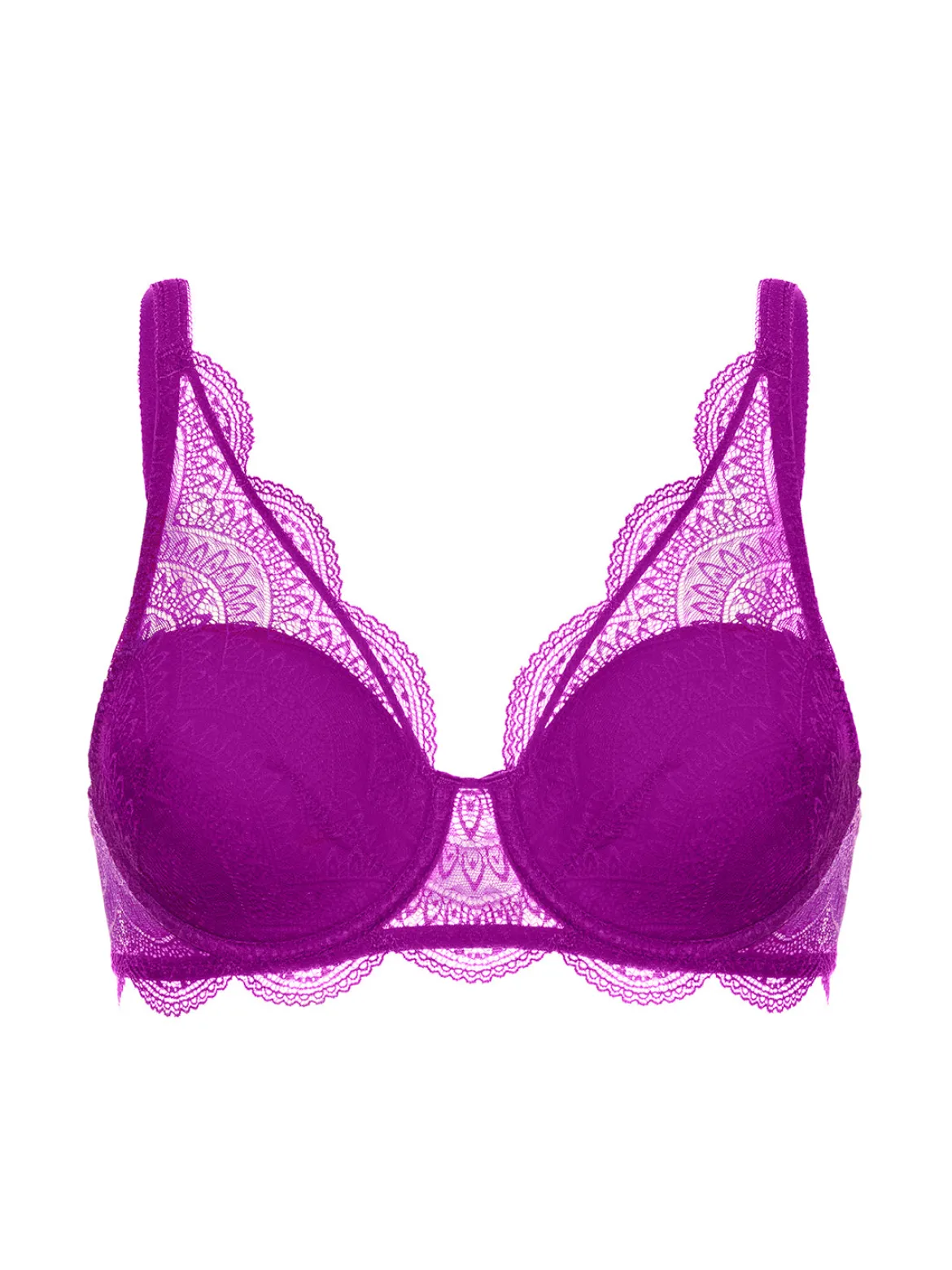 Soutien-gorge décolleté carré en spacer 3D - Bougainvillier