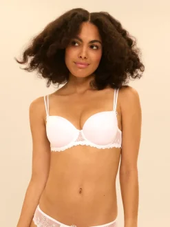 Soutien-gorge décolleté carré en spacer 3D - Blanc