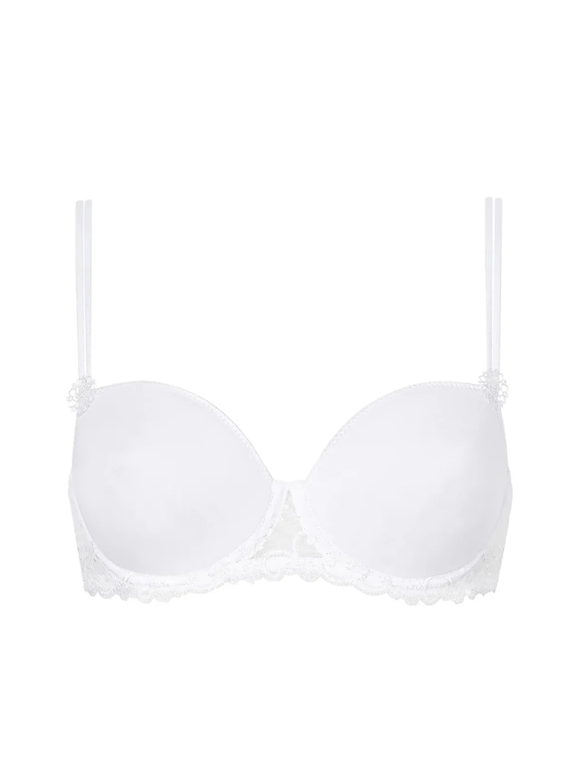 Soutien-gorge décolleté carré en spacer 3D - Blanc