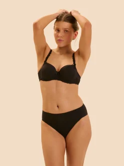 Soutien-gorge décolleté carré en spacer 3D - Noir