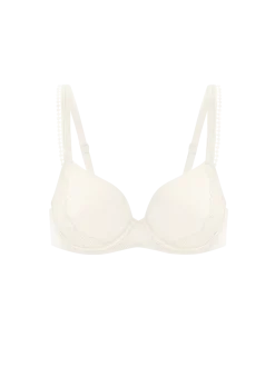 Soutien-gorge emboitant décolleté plongeant - Naturel