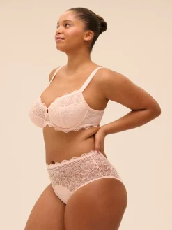 Soutien-gorge emboitant pour poitrine généreuse - Poudre Pétale