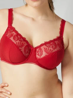 Soutien-gorge emboitant pour poitrine généreuse - Rouge Opéra