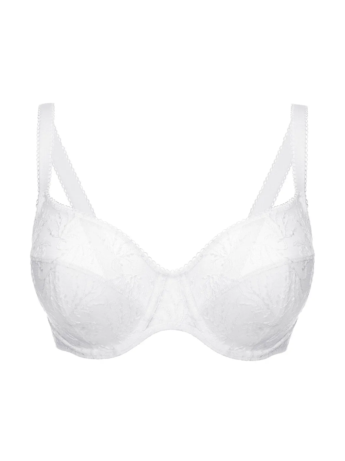 Soutien-gorge emboitant pour poitrine généreuse - Blanc