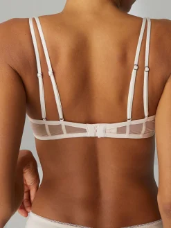 Soutien-gorge plongeant mono-armature - Rose pop