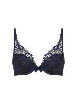 Soutien-gorge push-up décolleté plongeant - Saphir
