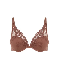 Soutien-gorge push-up décolleté plongeant - Brun Tender