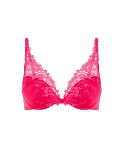 Soutien-gorge push-up décolleté plongeant - Rose Fabuleux