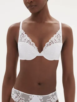 Soutien-gorge push-up décolleté plongeant - Blanc