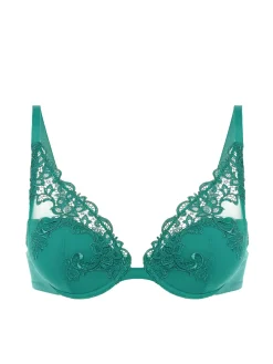 Soutien-gorge push-up décolleté plongeant - Vert Garden