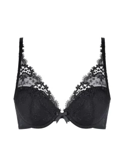 Soutien-gorge push-up décolleté plongeant - Noir