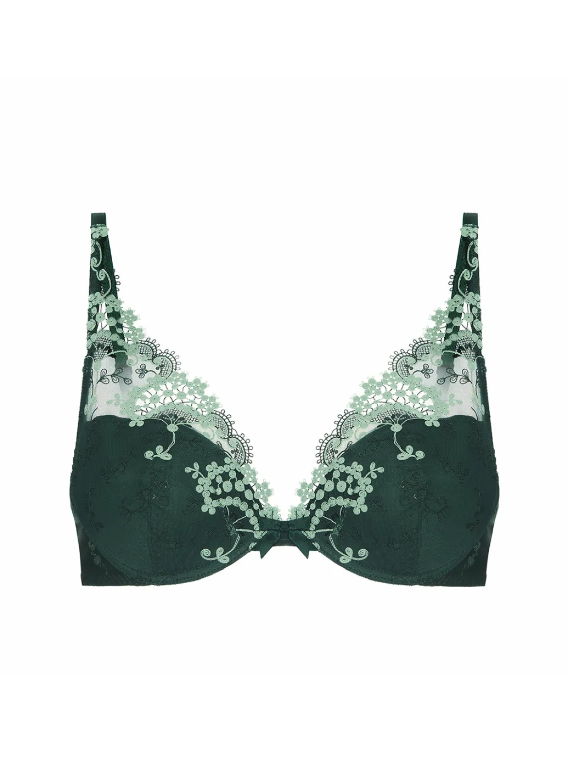 Soutien-gorge push-up décolleté plongeant - Vert Kolsaï