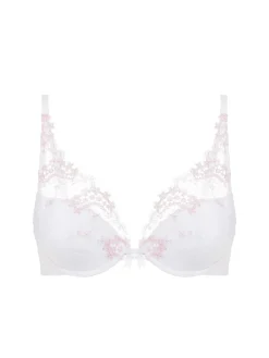 Soutien-gorge push-up décolleté plongeant - Blanc Cristal