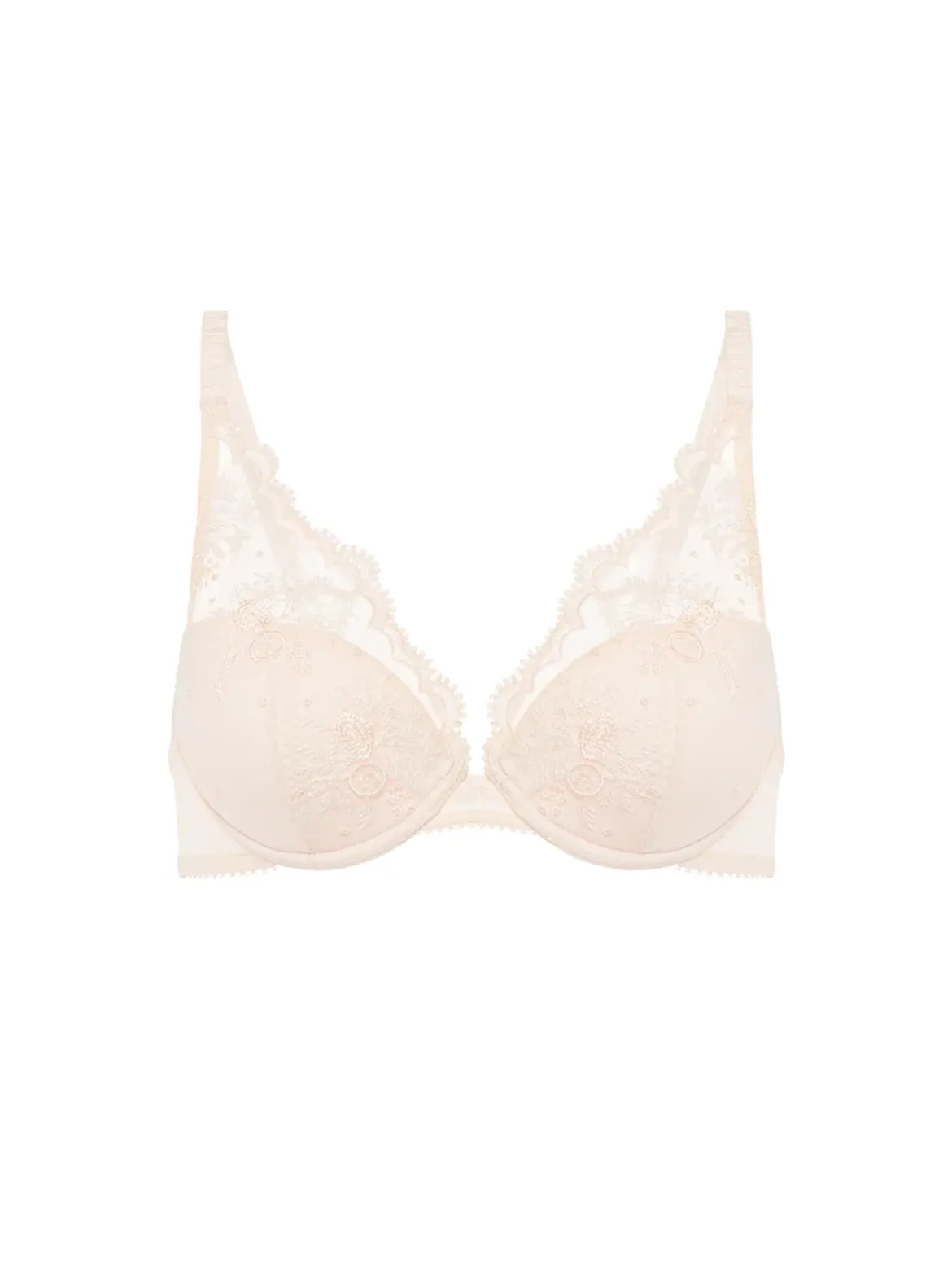 Soutien-gorge push-up décolleté plongeant - Rose sakura