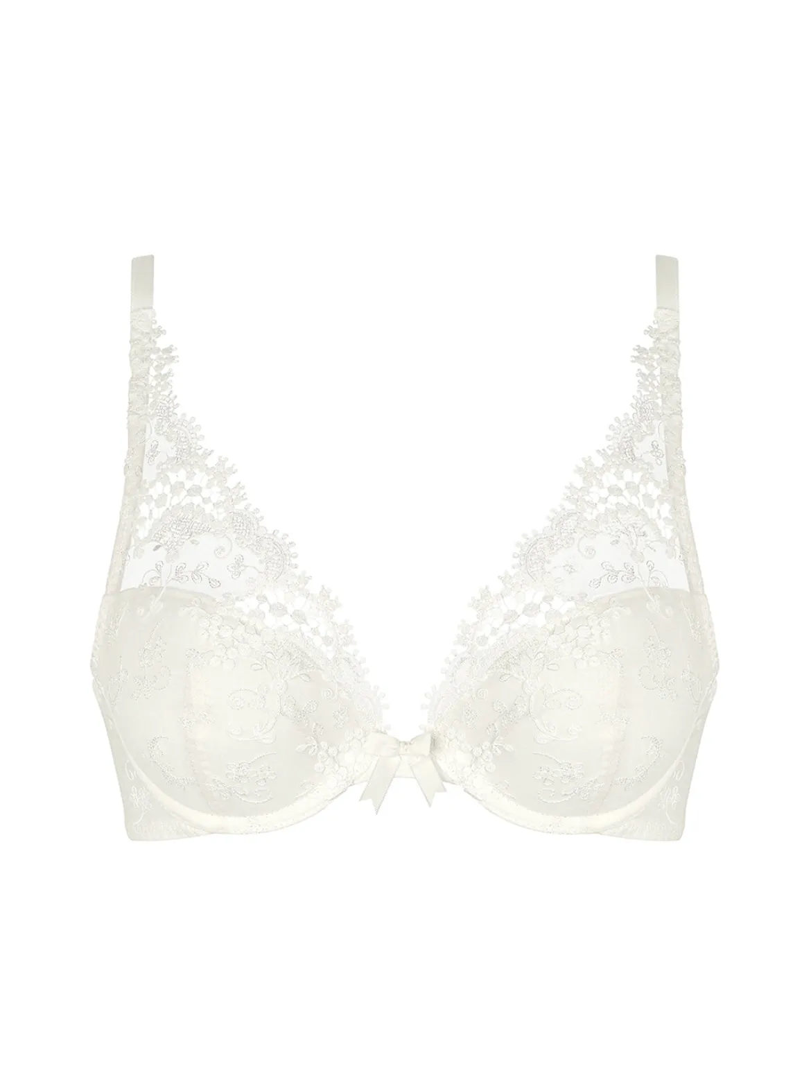 Soutien-gorge push-up décolleté plongeant - Naturel