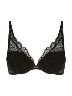 Soutien-gorge push-up triangle - Noir