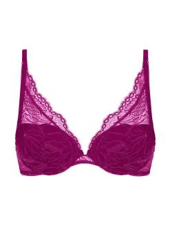 Soutien-gorge push-up triangle - Framboise