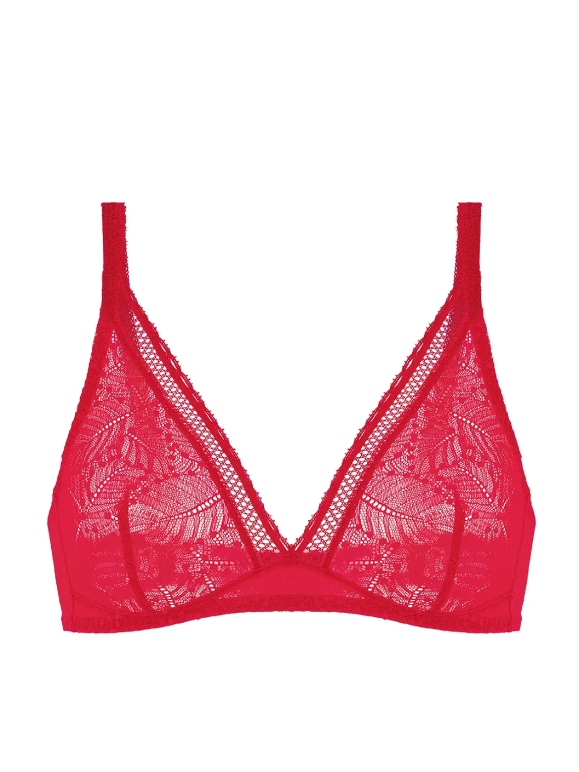 Soutien-gorge sans-armatures structuré - Rubis/rose