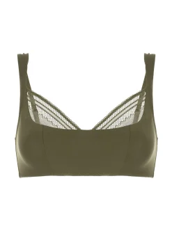 Soutien-gorge sans-armatures structuré - Vert Aventure