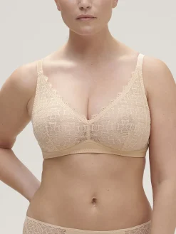 Soutien-gorge sans-armatures structuré - Vanille