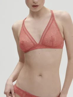 Soutien-gorge sans-armatures structuré - Rose Texas