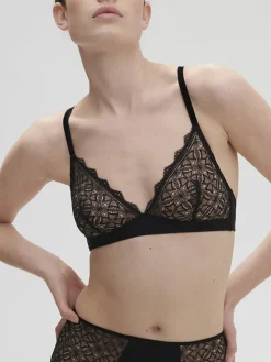 Soutien-gorge sans-armatures structuré - Noir