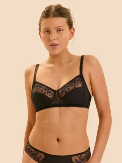 Soutien-gorge sans-armatures structuré - Noir