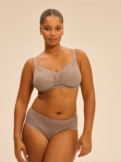 Soutien-gorge sans-armatures structuré - Grège