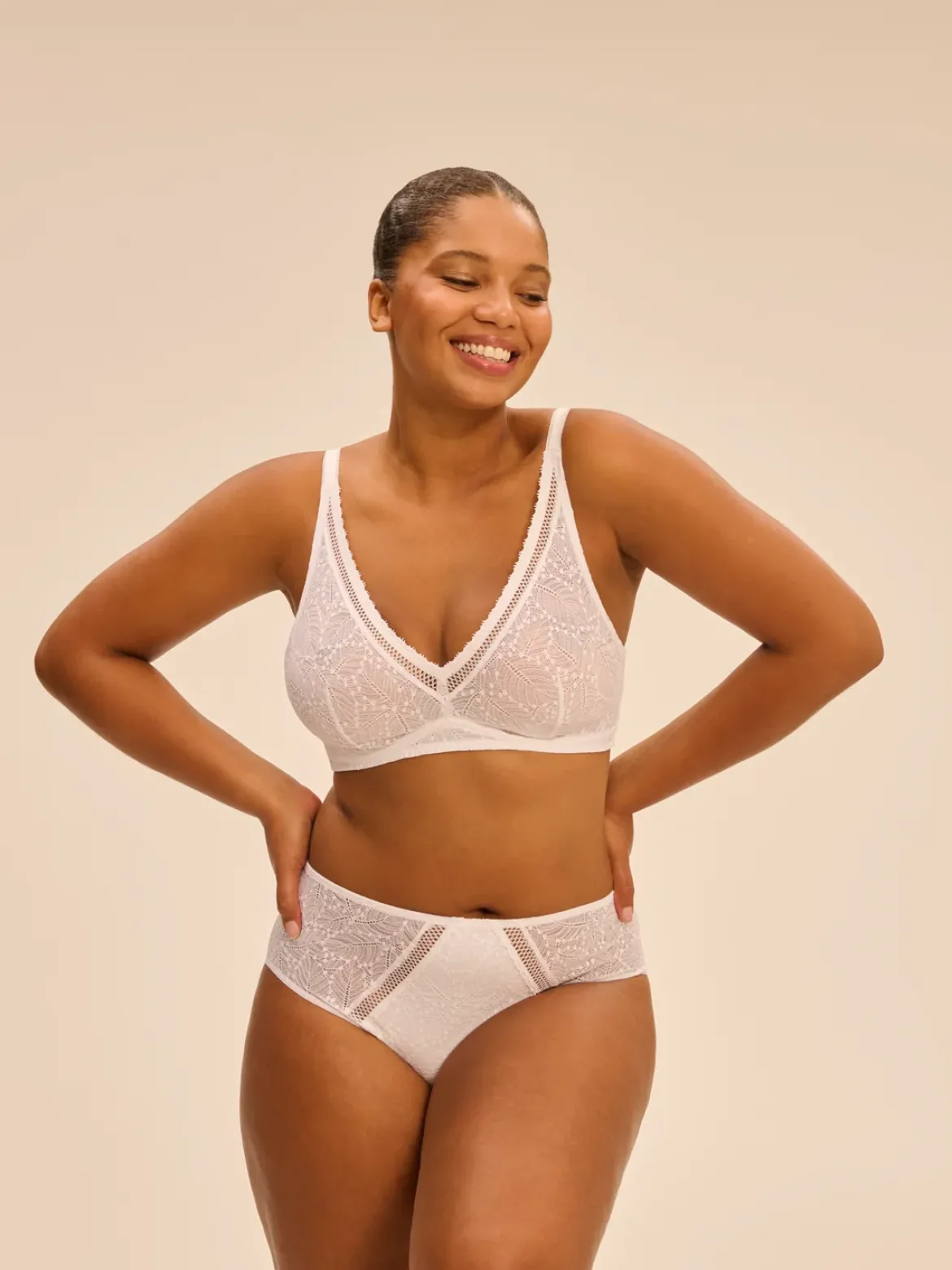 Soutien-gorge sans-armatures structuré - Blanc