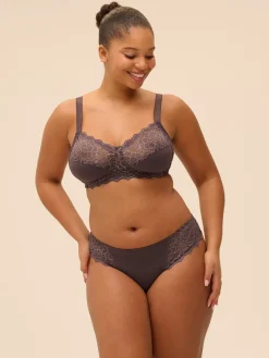 Soutien-gorge sans armatures structuré - Gris Graphite