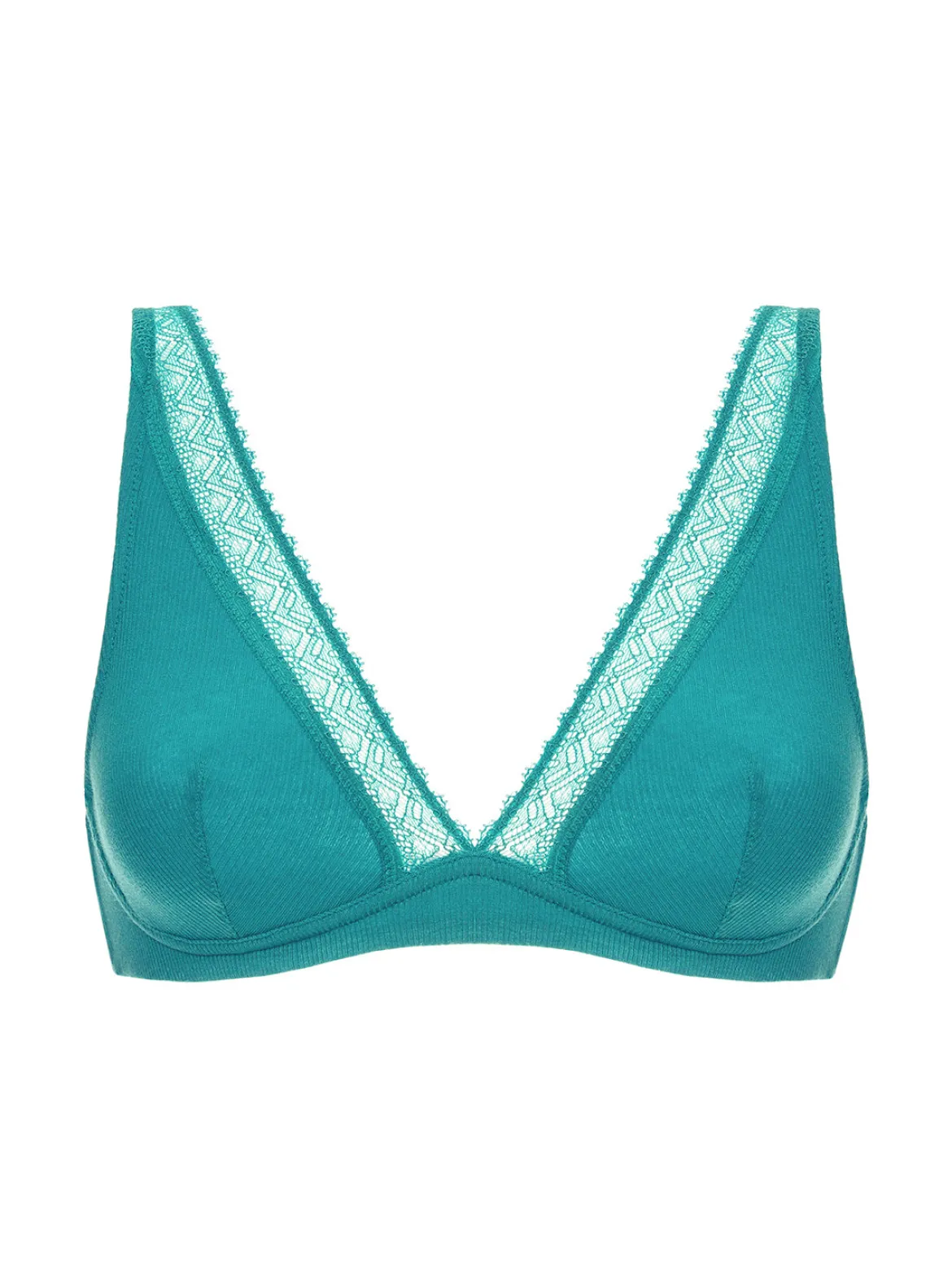 Soutien-gorge sans-armatures structuré - Bleu Saline